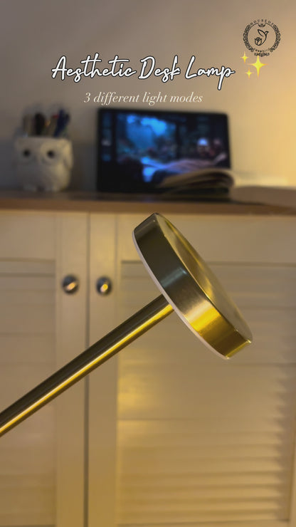 Gold Egret Lamp